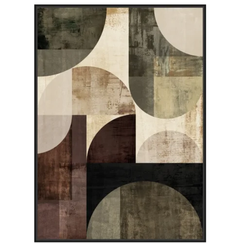 Toile Encadrée Résonance Tissu Velours Athezza