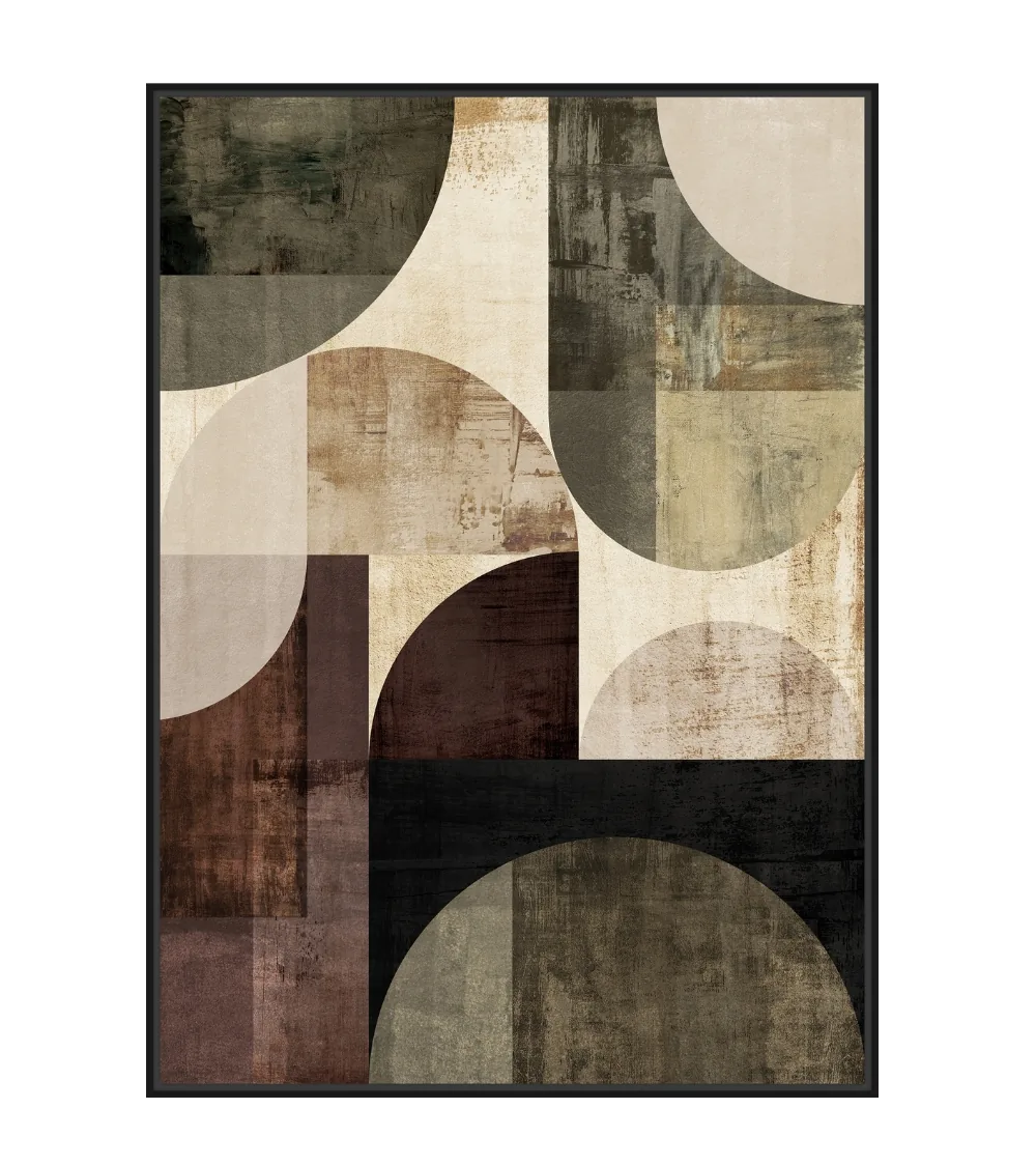 Toile Encadrée Résonance Tissu Velours Athezza