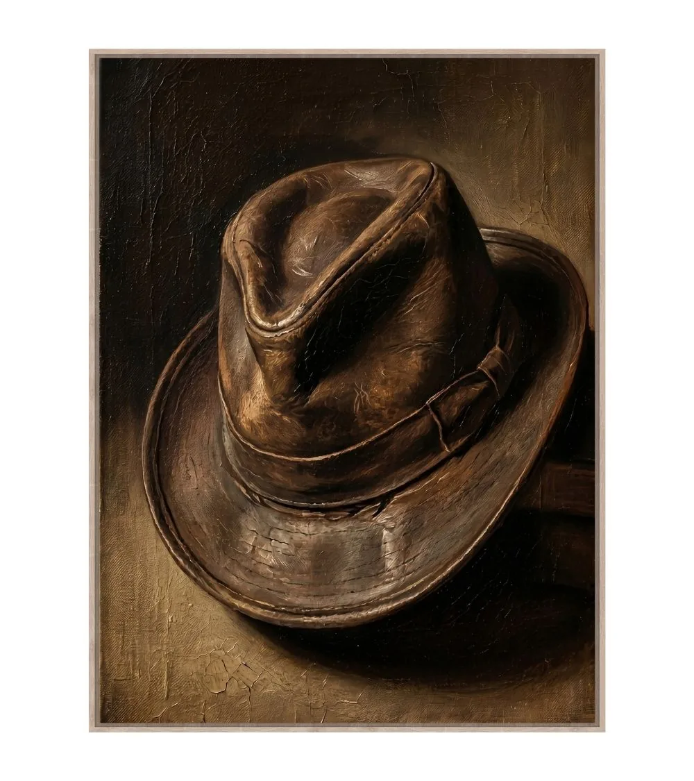 Toile Encadrée Stetson Tissu Velours Athezza
