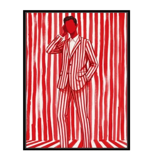 Athezza Toile Encadrée Tango Tissu Velours Cadre Noir Athezza