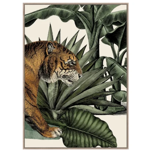 Toile Encadrée Tigre Triptyque Athezza — vue 2