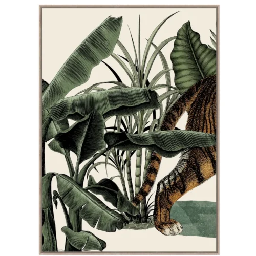 Toile Encadrée Tigre Triptyque Athezza — vue 4