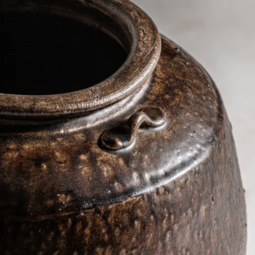Vase Clark céramique marron Vical Home — vue 3