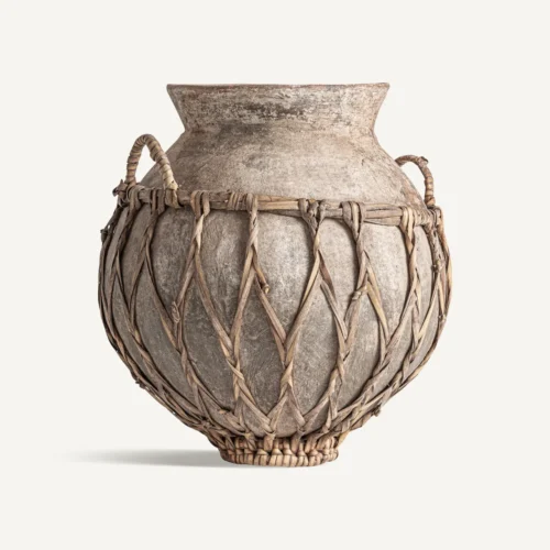 Vase Deodhe terre cuite marron Vical Home