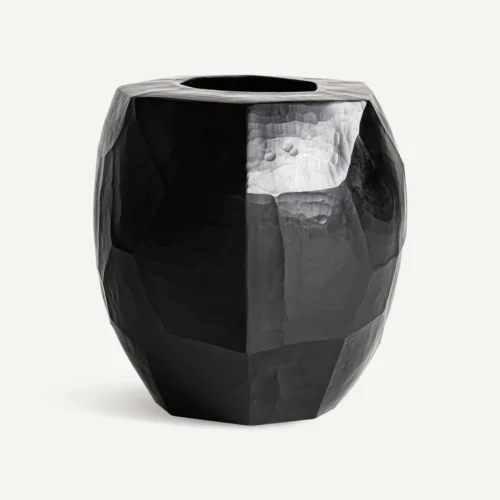 Vase et cache pot Vase Galeo céramique noire Vical Home