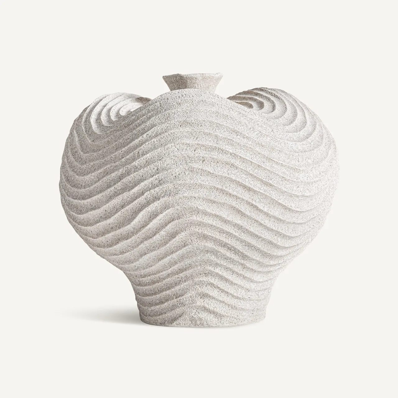 Vase Greth blanc cassé résine Vical Home