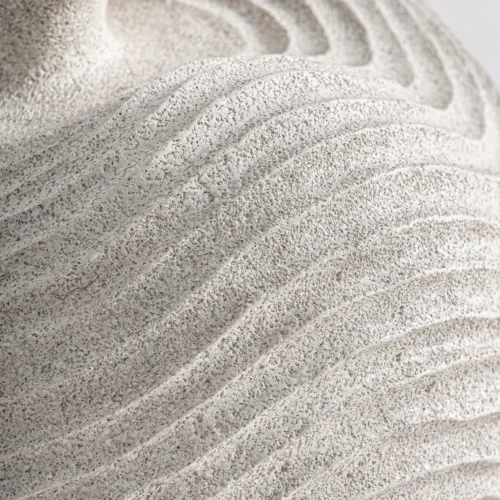 Vase Greth blanc cassé résine Vical Home — vue 3