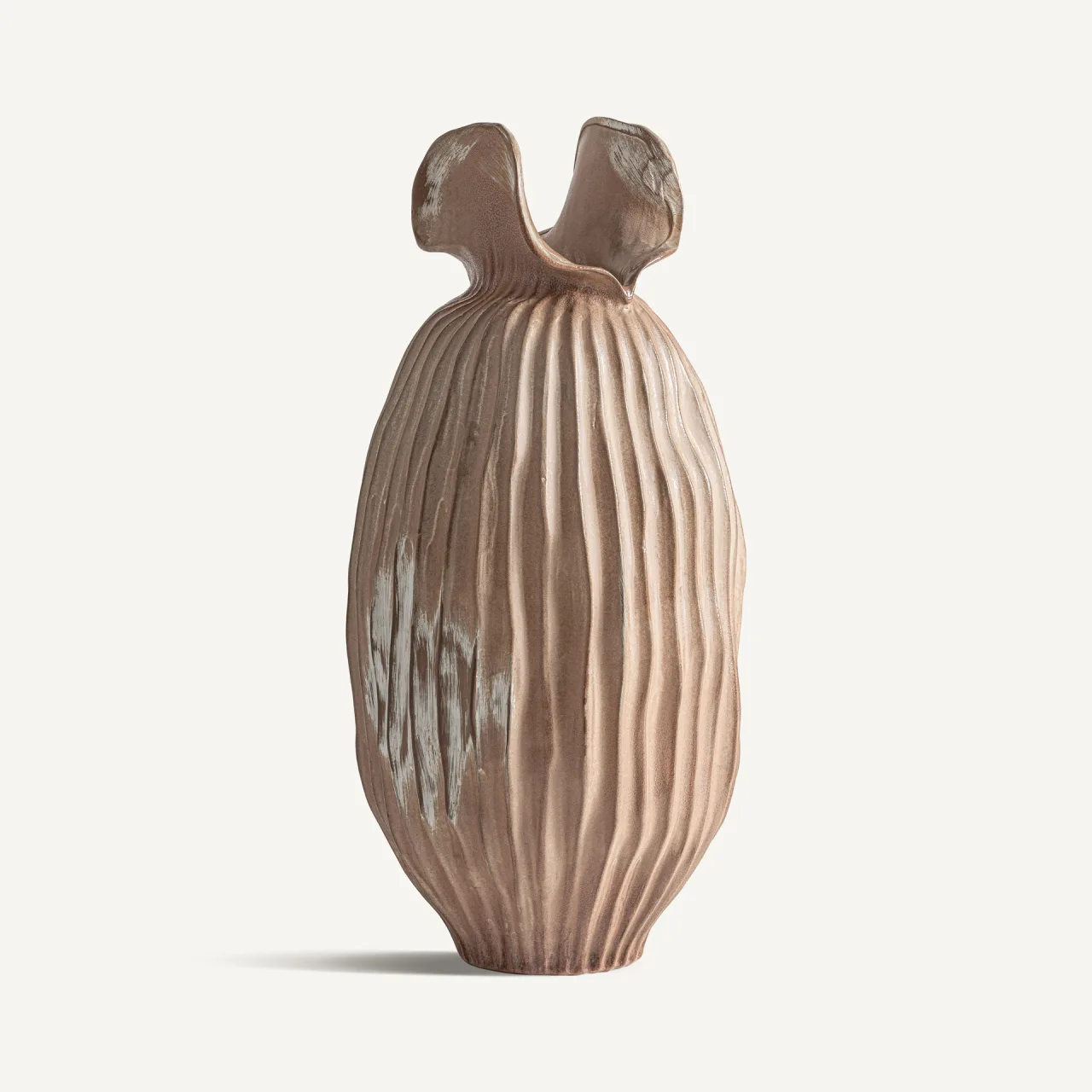 Vase Lais céramique marron clair Vical Home