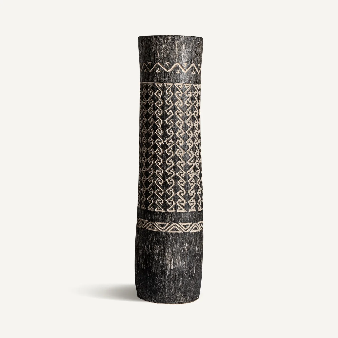 Vase Nantua bois de palmier marron Vical Home
