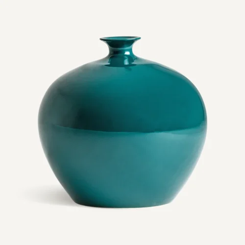 Vase et cache pot Vase Suki céramique turquoise Vical Home