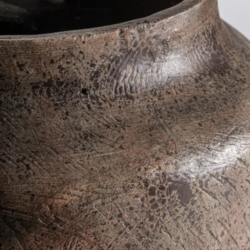 Vase Tignes fibre-ciment marron 45 x 78 Vical Home — vue 2