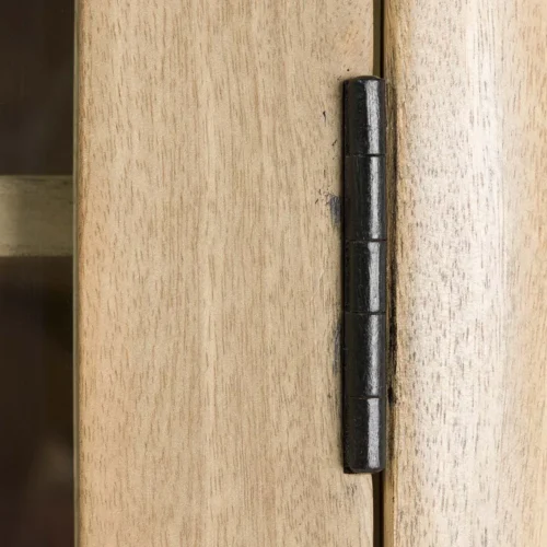 Vitrine bois de manguier Felo portes vitrées Ethan Chloé 200 cm — vue 21